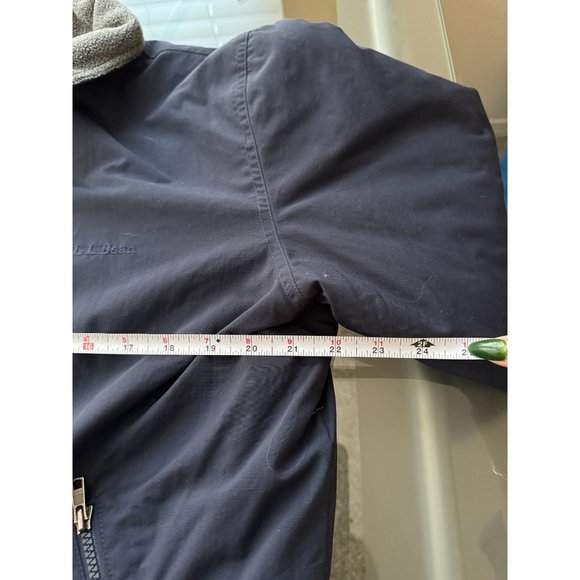 L.L.BEAN MENS BLUE FULL ZIP JACKET SIZE MEDIUM | Z1 - Picture 4 of 7